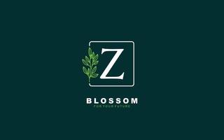 z logo vecteur floral pour la société d'identité. illustration vectorielle de lettre initiale nature modèle pour votre marque.