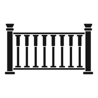 icône de clôture, style simple vecteur