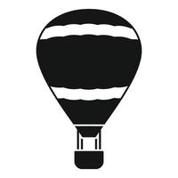 icône de montgolfière de voyage, style simple vecteur