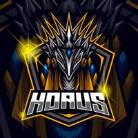 modèle de logo horus esport vecteur