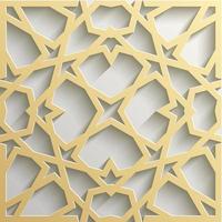 arrière-plan avec motif harmonieux 3d dans un style islamique vecteur