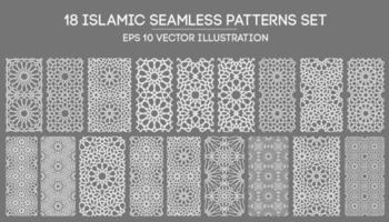 vecteur d'ornement islamique, motif persan. Éléments de motif rond islamique ramadan 3d. Circulaire géométrique ornement arabe symbole vecteur eps 10