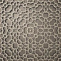 fond avec motif harmonieux 3d dans un style islamique. , ornement oriental géométrique arabe , motif persan . vecteur
