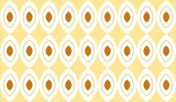 motif géométrique sans soudure. couleurs orange, jaune. ovale, feuille, demi-cercle. illustration vectorielle vecteur