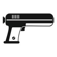 icône de pistolet à eau jouet, style simple vecteur