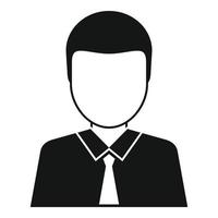 icône d'avatar d'avocat, style simple vecteur