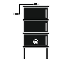 icône de centrifugeuse de miel, style simple vecteur