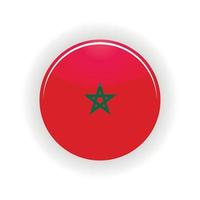 cercle icône maroc vecteur