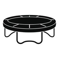 icône de trampoline de jardin, style simple vecteur