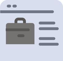 sac trouver un emploi site d'emploi portefeuille en ligne icône de couleur plate vecteur icône modèle de bannière