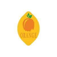 illustration vectorielle de logo orange icône vecteur