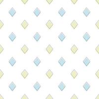 géométrie diamant carré joli motif sans couture bleu et jaune. vecteur