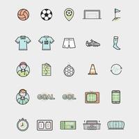 icône de sport de football simple sur fond blanc vecteur pro
