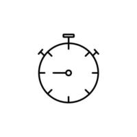 icône de l'horloge. icône de contour vecteur