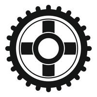 icône de roue de réparation de montre, style simple vecteur