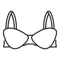 icône de soutien-gorge de maternité, style de contour vecteur