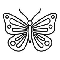 icône de papillon festif, style de contour vecteur