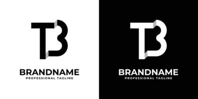 logo monogramme lettre tb ou bt, adapté à toute entreprise avec des initiales tb ou bt. vecteur