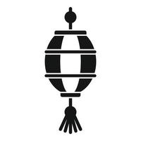 icône de lanterne chinoise festival, style simple vecteur