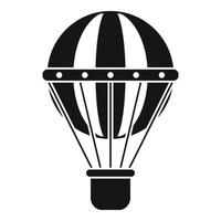 icône de ballon à air rayé, style simple vecteur