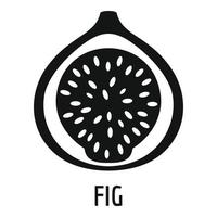 icône de figue, style simple. vecteur