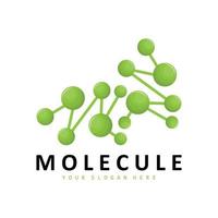 logo de neurone, création de logo de molécule, vecteur et, illustration de modèle