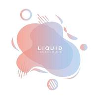 fond liquide, vecteur de bulle dégradé, bannière de modèle de logo et affiche de fond d'écran abstrait