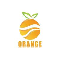 illustration vectorielle de logo orange icône vecteur