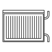 icône de radiateur moderne, style de contour vecteur