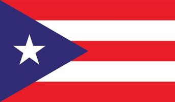 Image du drapeau de Porto Rico vecteur