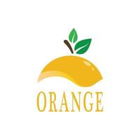 illustration vectorielle de logo orange icône vecteur