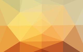 toile de fond abstraite polygone vecteur jaune clair, orange.