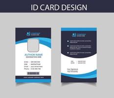 modèle de conception de carte d'identité d'entreprise vecteur