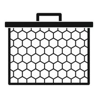 icône de nid d'abeilles, style simple vecteur