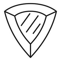 icône de bijou de récompense, style de contour vecteur