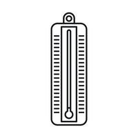 le thermomètre indique une icône de basse température vecteur