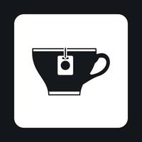 icône de tasse de thé, style simple vecteur