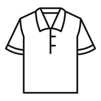 icône de t-shirt de polo, style de contour vecteur