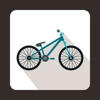 icône de vélo, style plat vecteur