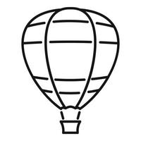 icône de ballon à air nuage, style de contour vecteur