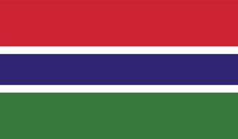 Image du drapeau de la Gambie vecteur