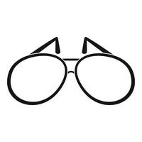 icône de lunettes de soleil, style simple vecteur