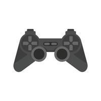 icône de manette de jeu en plastique, style plat vecteur