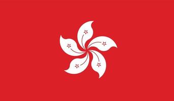 image du drapeau de hong kong vecteur
