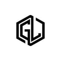 création de logo de lettre gl dans l'illustration. logo vectoriel, dessins de calligraphie pour logo, affiche, invitation, etc. vecteur