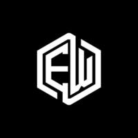 création de logo de lettre ew dans l'illustration. logo vectoriel, dessins de calligraphie pour logo, affiche, invitation, etc. vecteur