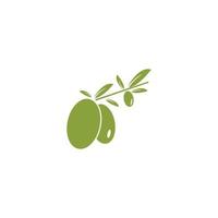 modèle de logo olive vecteur