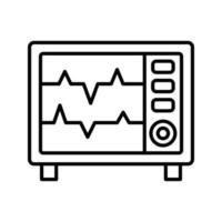 icône de vecteur de moniteur de fréquence cardiaque