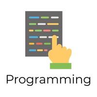 concepts de programmation à la mode vecteur