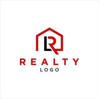 immobilier logo simple ligne maison vecteur